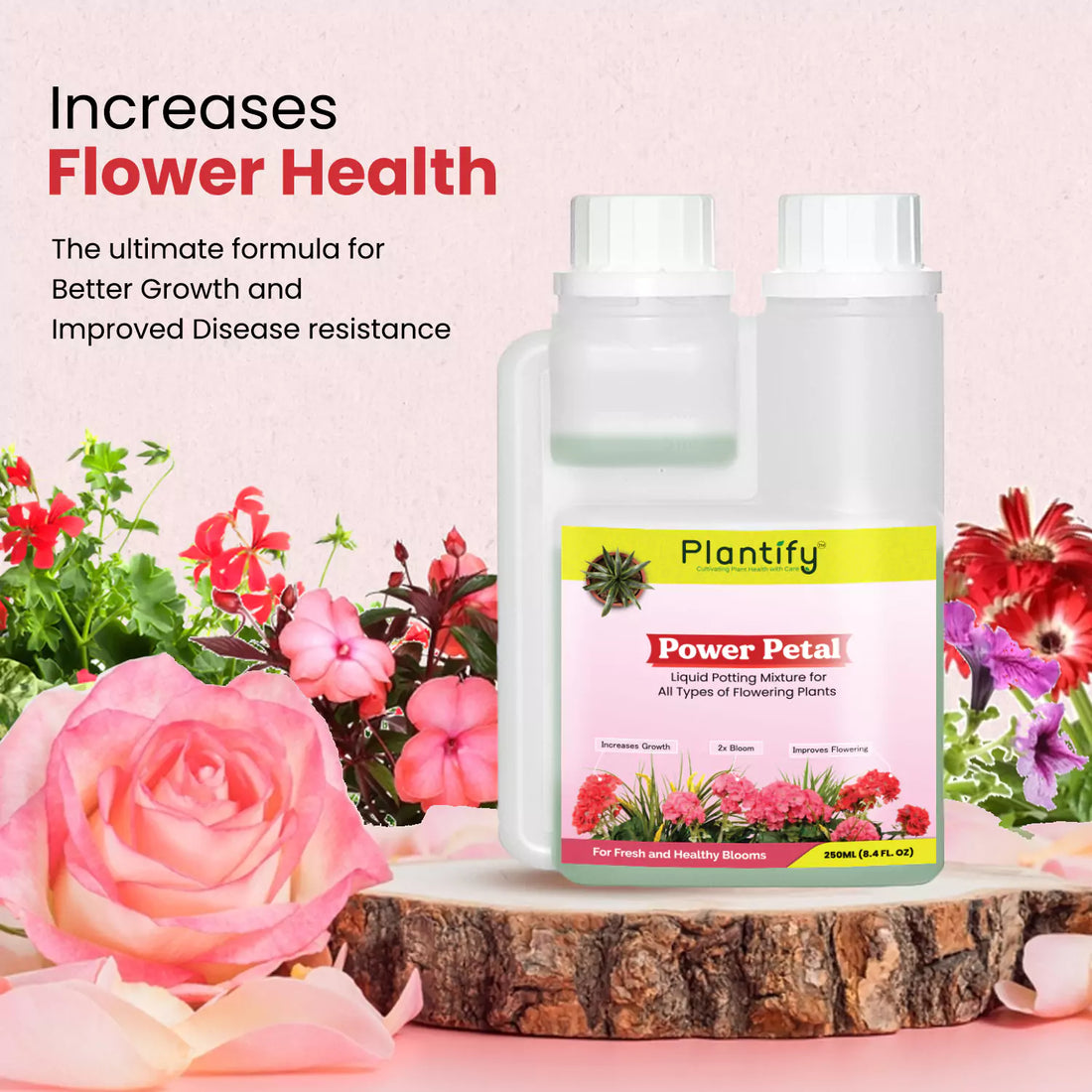 Plantify Power Petal- Organic Liquid Potting Mixture for Flowering Plants