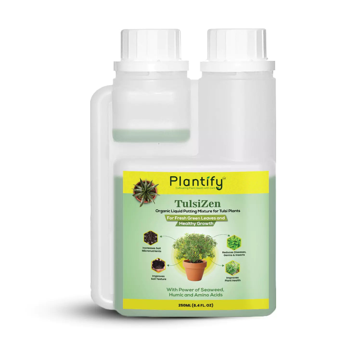 Plantify TulsiZen - Organic Liquid Potting Mixture for Tulsi Plants